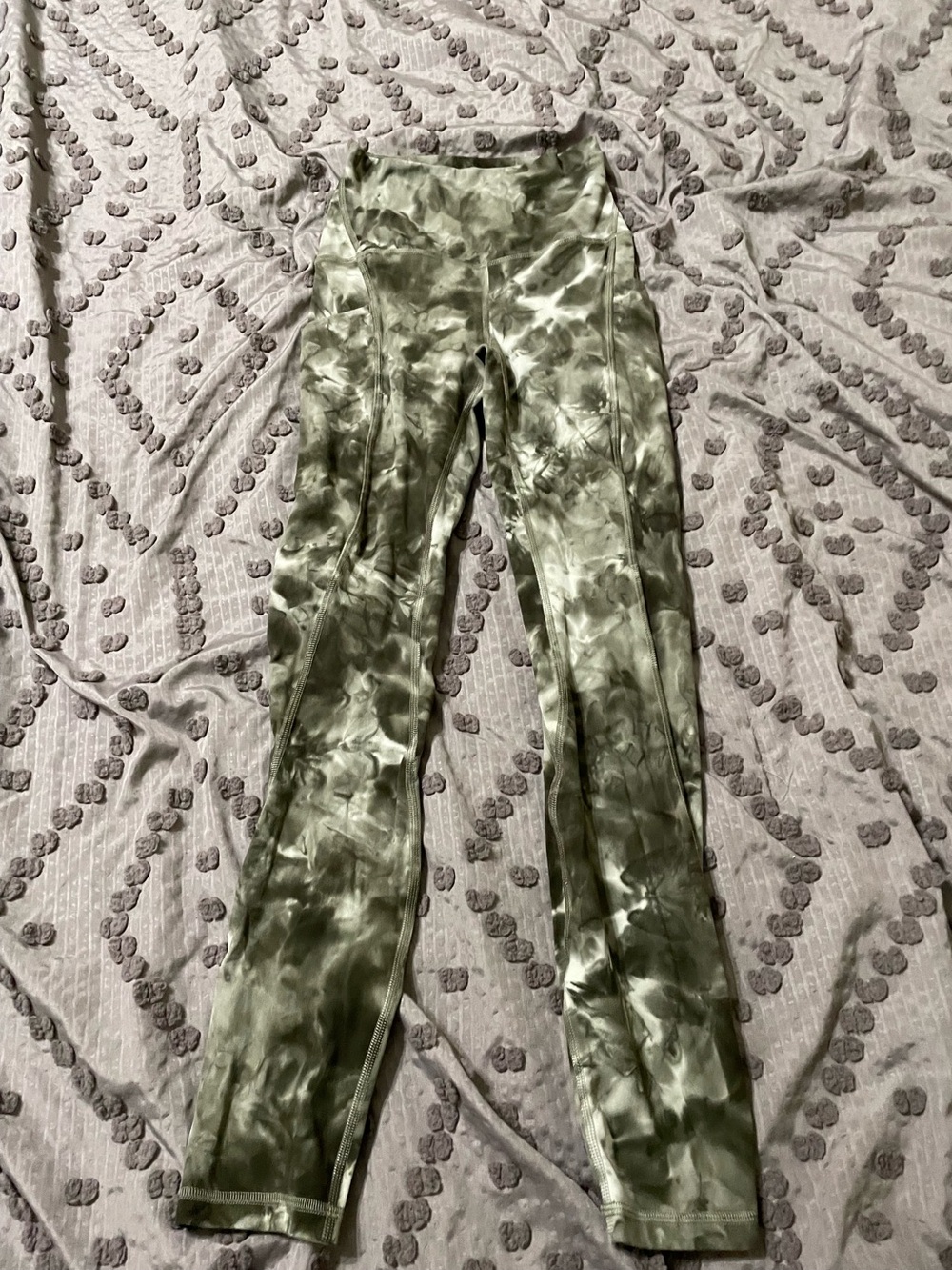 Lululemon Green Tie-Dye Leggings